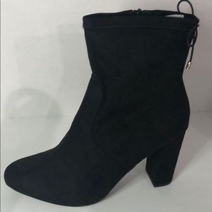 Material Girl Women’s Velvet Ankle Booties